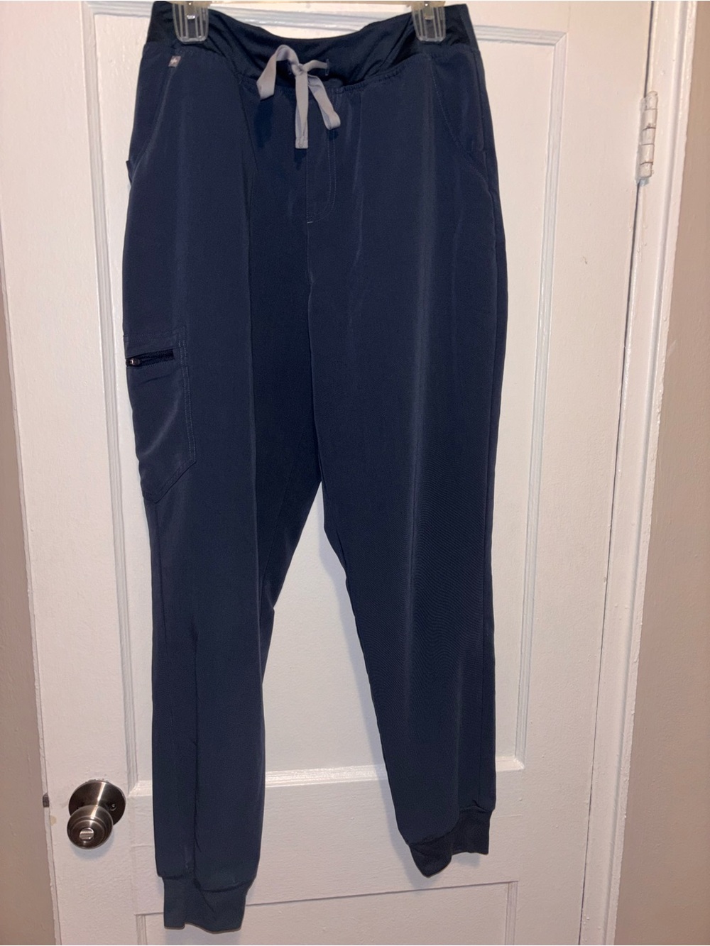 FIGS Large Tall Navy Blue Womens Jogger Pants Work Hospital Medical Stretch